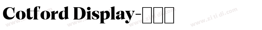 Cotford Display字体转换